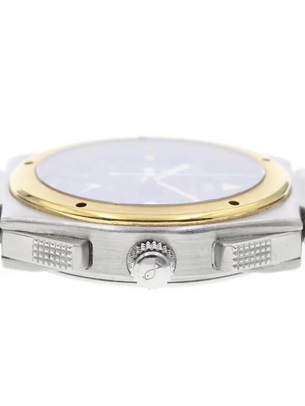 IWC SCHAFFHAUSEN In junior IW380502 YG bezel date black Dial Quartz Men's_969476